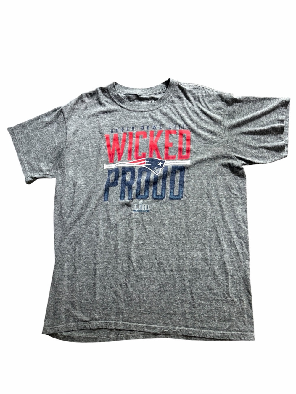 New England Patriots Super Bowl LIII Wicked Proud T-shirt Size XL NFL  Pro Line